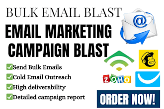 send bulk email marketing cold email outreach email marketing campaign blast