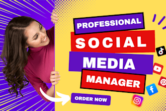 be your social media marketing manager and content creator