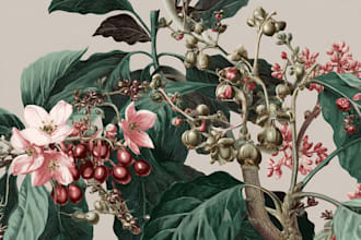 create a beautiful vintage botanical illustration