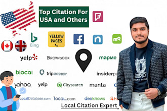 provide USA local citations and business listings