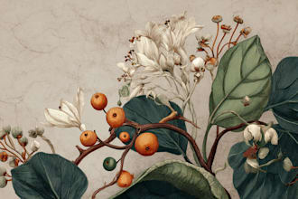 create a beautiful vintage botanical illustration
