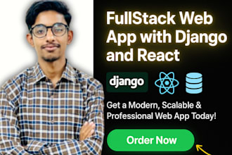 build a full stack django and react web app