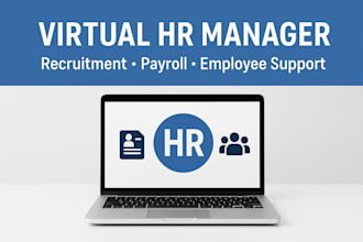 be your remote monthly HR manager and assistant