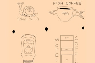 create an unprofessional, cluttered logo design for your crappy business