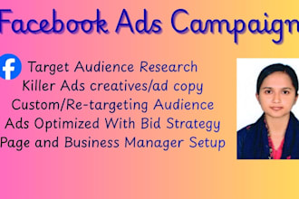 do facebook page management, marketing and ads campaigns