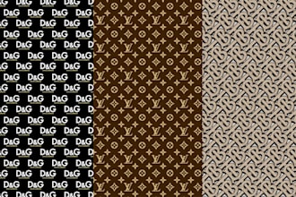 design logo initials seamless luxury monogram patterns