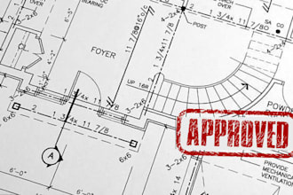 permit set architectural drawing cad floor plan structural plan electrical plan