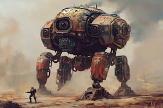 draw detailed warhammer illustration