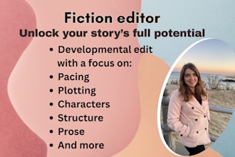do a developmental edit of your fiction book