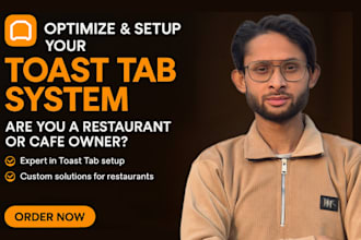 setup and optimize your toast pos, toast tab menu for restaurants and cafes