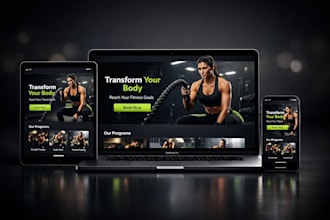 build a responsive wordpress gym website and fitness landing page