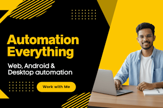 build ai automation, web scraping, android automation and python bot
