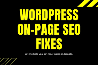 optimize wordpress on page with yoast, rank math