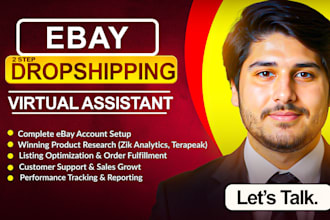 be your professional ebay virtual assistant, ebay 2 step dropshipping expert va