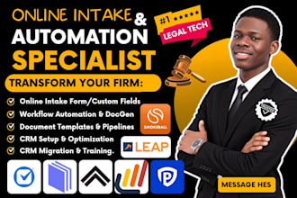 be law firm intake and automation specialist with clio filevine lawmatics mycase