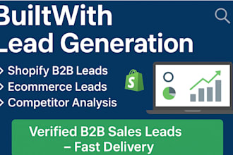 builtwith lead generation christmas shopify store therapy website ecommerce b2b
