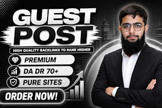 publish premium SEO niche guest post backlinks  with high da link building