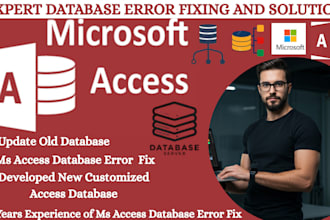 fix microsoft access database, access queries, reports