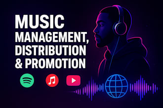 be your music manager, fix and distribute your music using distrokid, tunecore