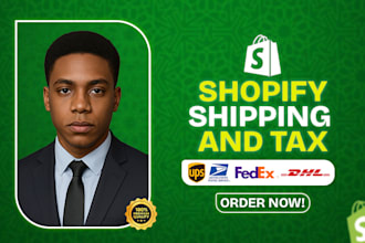 set up shopify shipping and shopify tax for your store