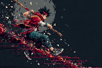 create pixel art animations and illustrations