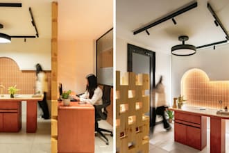 do 3d office design, café, retail kiosk, commercial space, coffee shop, showroom