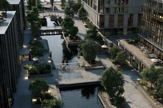 desing urban landscape development project