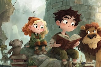 draw children story book illustration, cover art for kdp amazon
