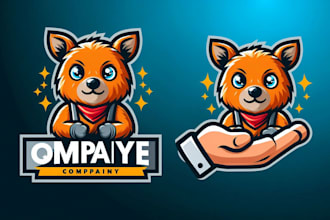 design eye catchy quokka mascot logo very fast with super color