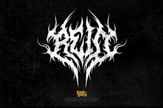 design a horror inspired death metal logo