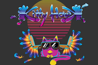 create vaporwave inspired artwork logo