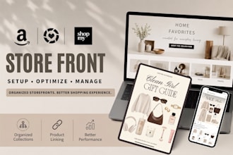 manage and optimize your amazon storefront, shopmy and ltk