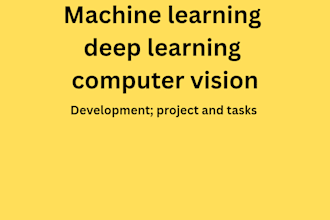 do machine learning deep learning computer vision project