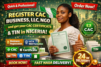 register cac business, llc, ngo and get your cac certificate and tin in nigeria