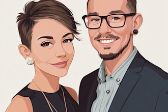 draw a faceless digital portrait for you