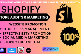 do shopify sales, shopify marketing, esty promotion, ecommerce marketing