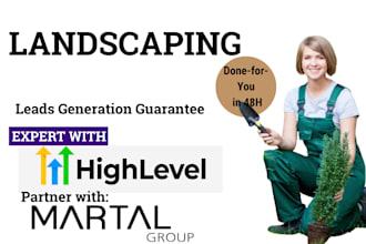 generate lawncare leads landscaping leads via google ads gohighlevel website
