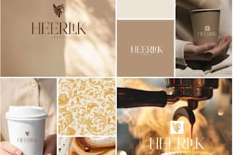 design a startup company logo with branding kit