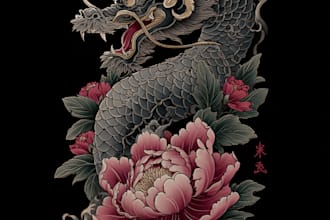 do awesome japanese tattoo, irezumi tattoo design