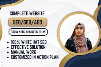 seo, aeo and local GEO optimization to rank higher