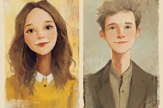 draw a friendship portrait and family portrait