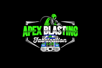 design sandblasting welding fabrication company logo