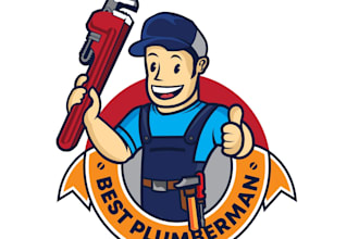 do modern high quality custom tradesman logo