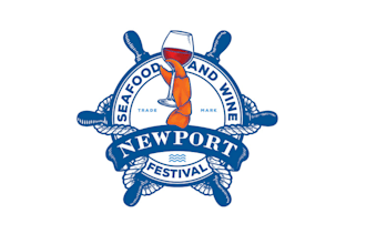 design seafood wine festival logo