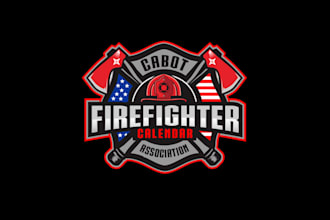 design sexy firefighter calendar logo