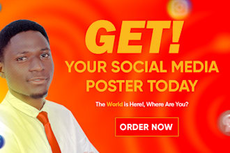 create a promotional social media poster