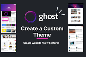 design and develop a custom ghost cms theme