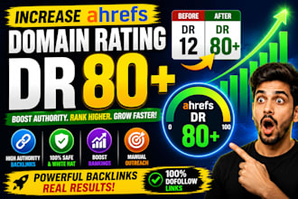 increase ahrefs domain rating dr 80 plus