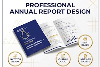 design professional annual report and company profile