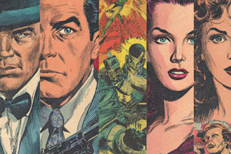 draw custom vintage comic book art retro pop art covers